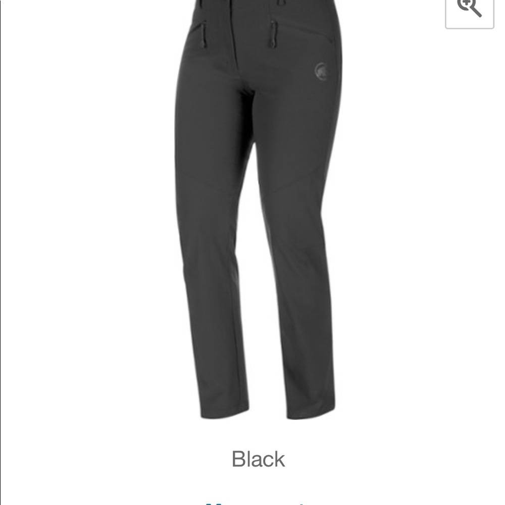 Mammut Women’s Macon Soft Shell Straight Leg Hiking Pants EUC 12 Regular Black - Picture 3 of 8